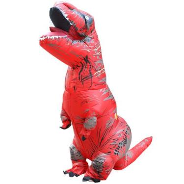 Imagem de Traje de dinossauro inflável MENGKAO Halloween Adult T-Rex