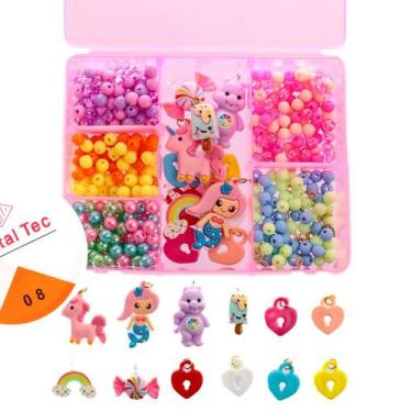 Imagem de Kit Pulseira Infantil De Montar Bijuterias Miçanga Iniciante - Anita R