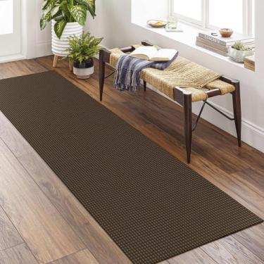 Imagem de Carpet Runner KOZYFLY Boho para corredores 60x180cm de algodão marrom
