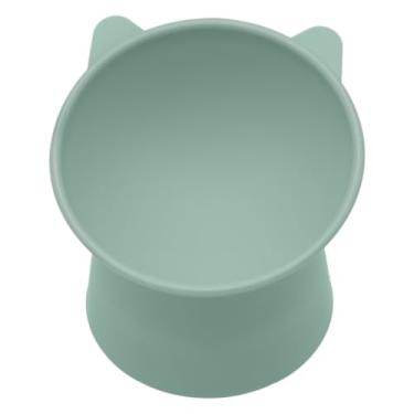 Imagem de Comedouro Bebedouro Gatinho Elevado Postura correta(Verde)