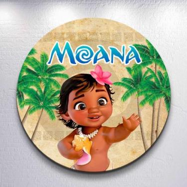 Imagem de Capas p/ Painel Sem Estrutura Redondo Baby Princesa Dos Mares Sublimad