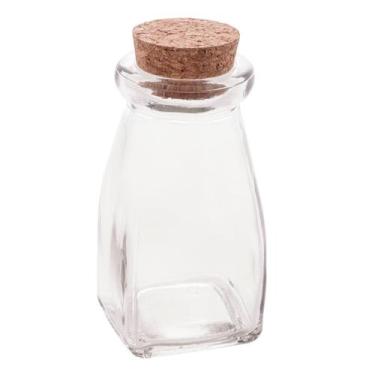 Imagem de Pote De Vidro Borossilicaro 120ml Com Tampa Rolha Garrafinha Recipient