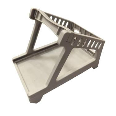 Imagem de Generic Suporte térmico para etiquetas, compacto, fácil de usar, multifuncional, acessório para cesta de etiquetas para casa, fábrica, supermercado, varejo, Cinza