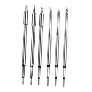 Imagem de harayaa 6x Pontas de solda Pontas de solda Acessório versátil Cabeça de substituição para ferro de elétrico HS-02
