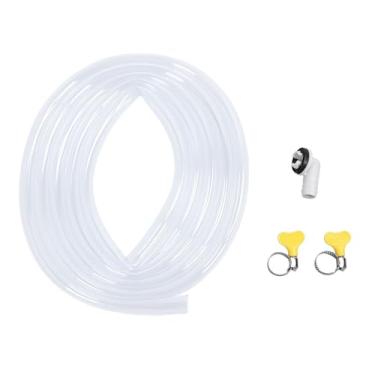 Imagem de Kit de mangueira de drenagem de ar condicionado, universal à prova de vazamento, plástico flexível, substituição de tubo de drenagem CA com conector e braçadeiras para janela, mini condicionadores de