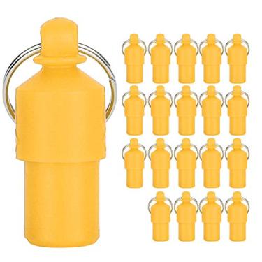 Imagem de MUNEFE 20pcs pingente anti-perda para animais de estimação, etiqueta de identidade para animais de estimação, pingente para coleira de cachorro, adequado para armazenar (Orange)