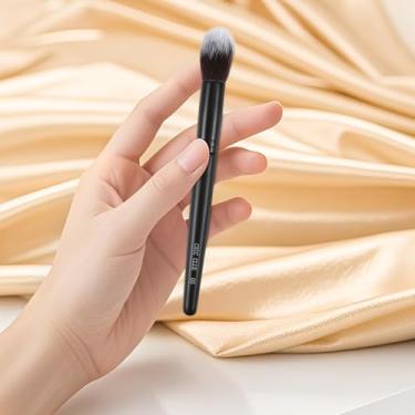 Imagem de Pincel de blush afunilado para bochechas, pincel de maquiagem de precisão suave para creme solto ou blush prensado, bronzeador, pó e bronzeador, mistura sem costura