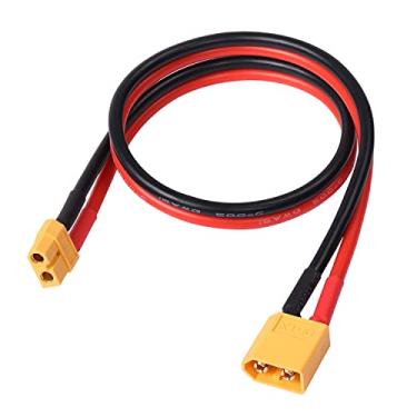 Imagem de Cabo de extensão XT60 XT-60, XT60 macho para XT60 fêmea cabo de extensão adaptador com fio de silicone de 50 cm 12AWG para painel solar RV automotivo RC Lipo bateria