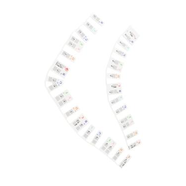 Imagem de RiToEasysports Adesivo de Piano Eletrônico Com 61 Teclas, Adesivo de Nota Musical Fácil de Instalar, Ideal para Aprender e Melhorar Habilidades, Adequado para Pianos Digitais, Material de Silicone