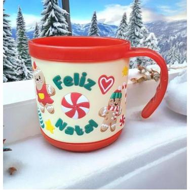Imagem de Caneca Infantil De Natal Sonhos Natalinos Gingerbread Family - D Prese