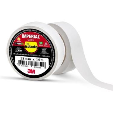 Imagem de Fita Isolante Branca Imperial 18mmx10mt HB004298004 3M