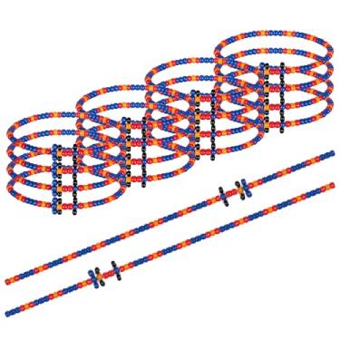 Imagem de Landical 20 pulseiras para carros de corrida, pulseiras elásticas com contas de festa temáticas de corrida em massa para mulheres, pequenas, boêmias, empilháveis, com contas elásticas para eventos