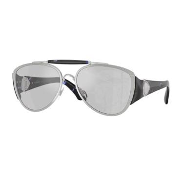 Imagem de Óculos de sol aviador prata da Burberry