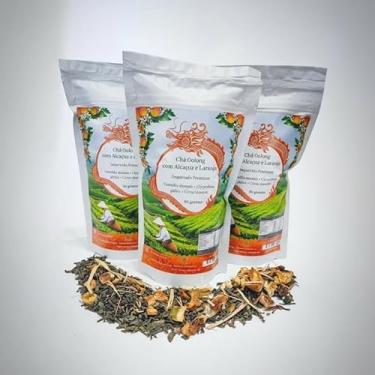 Imagem de Chá Oolong Premium com Alcaçuz e Laranja, 80g, Importado, Folhas de Chá Oolong, Raiz de Alcaçuz, Laranja