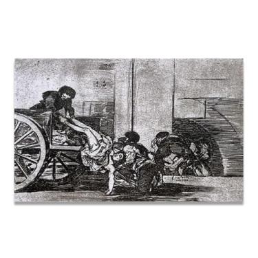 Imagem de Against The Common GoodFrancisco De Goya Impressão em tela romântica espanhola - Obra-prima do influente pintor romântico 20 x 26 cm emoldurado