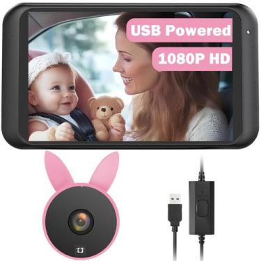 Imagem de Câmera de carro de bebê Babyvue BV2 4,5" 1080P alimentada por USB IR N