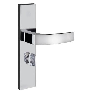 Imagem de Fechadura Banheiro Espelho S40 Cromado Quadratta Curva Aliança