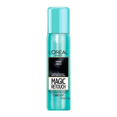 Imagem de Magic Retouch L`oréal Preto Spray Instantâneo para Retoque de Raiz 75ml