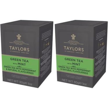 Imagem de Chá verde Taylors of Harrogate com hortelã, 20 sacos, pacote com 2