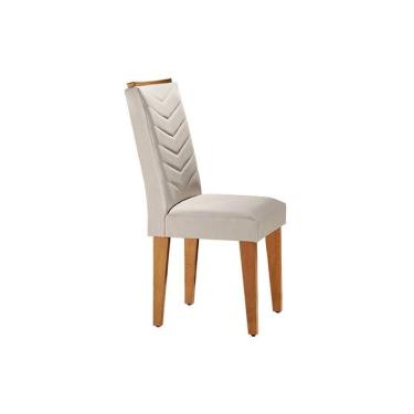 Imagem de Kit 2 Cadeiras Sala Jantar Londrina IB  2 Un Imbuia/Veludo Creme - Rufato