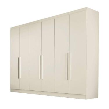 Imagem de Guarda Roupa Oslo 6 Portas 4 Gavetas 100% Mdf Mademarcs Off White
