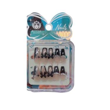 Imagem de Kit Unhas Postiças Decoradas - Royal, 24