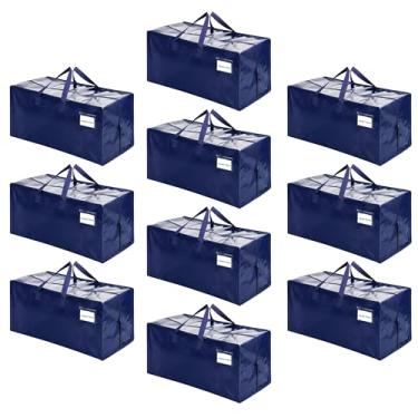 Imagem de VENO Pacote com 10 bolsas de mudança com alças de mochila, resistente, alternativas de caixas de mudança, suprimentos de embalagem, sacolas grandes de armazenamento para itens essenciais de dormitório