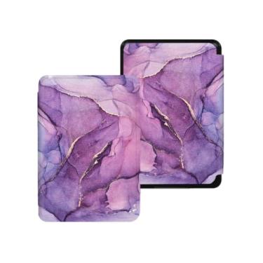 Imagem de Akacy Capa com padrão pintado para Kindle Paperwhite de 6,8 polegadas 11ª geração lançada em 2021 (Modelo: M2L3EK) Capa protetora de couro PU (20)