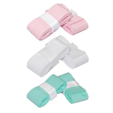 Imagem de Pacote com 6 pegas fofas de raquete de tênis de couro PU pata de gato, alças antiderrapantes de badminton com absorção de suor, design de gato Kawaii para squash e tênis