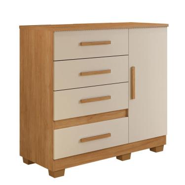 Imagem de Cômoda Melissa 4 Gavetas 1 Porta Com Sapateira - Benetil