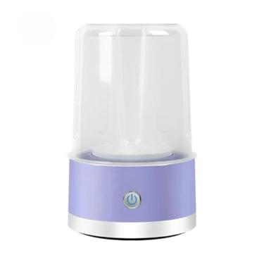 Imagem de Mini Maquina de Lavar Portatil，Capacidade de 1000 Mililitros，Carregamento Usb，PortáTil Para Viagem，UtilizaçãO de Limpeza Por Turbina Rotativa Ou UltrassôNica，Lavagem de Roupa íNtima e Calcinhas(roxo)