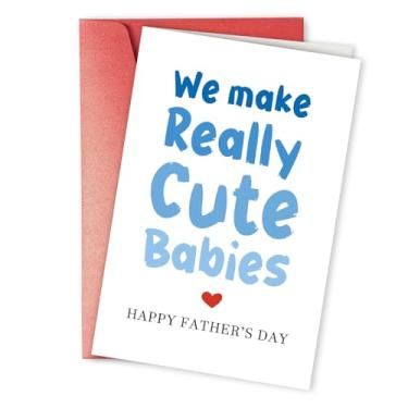 Imagem de Cartão engraçado de Dia dos Pais para ele, presente de primeiro dia dos pais para marido, namorado, presente feliz de dia dos pais da esposa, namorada, fazemos bebês realmente fofos