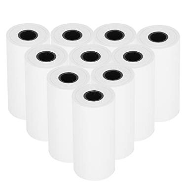 Imagem de Generic Papel de Impressora Excelente Material Fácil de Usar Prático para Câmera de Impressão Térmica Portátil, Papel de Impressora de 10 Rolos para Artesanato de Ferramentas de Estudante