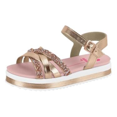 Imagem de Sandalia Infantil Menina Flatform Macio Brilho Molekinha