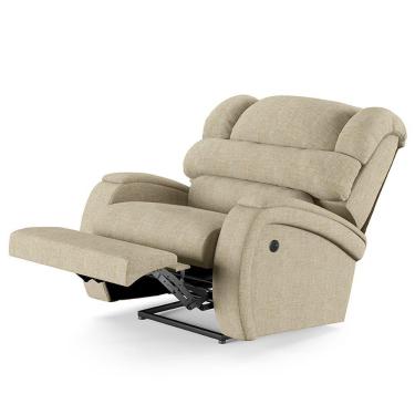 Imagem de Poltrona Do Papai Reclinável Napoli Controle Power Elétrico Usb Linho Bege Fh1