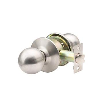 Imagem de Global Door Controls GLC-5110B-626 Puxador de esfera de passagem comercial em cromo escovado