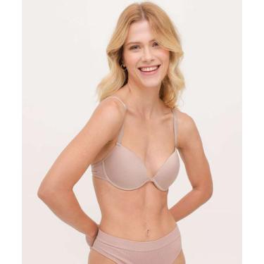 Imagem de Sutiã Push Up Básico Com Bojo Marisa-30013, 40, Bege