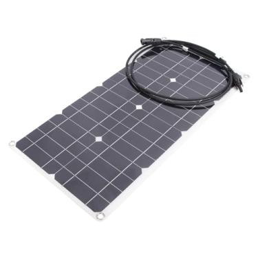 Imagem de AUNMAS Carregador de Painel Solar Flexível, Monocristalino, Alta Eficiência de 25 W para Trailers, Iates, Baterias de Carro de 12 V