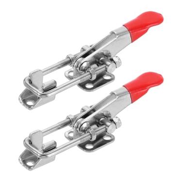 Imagem de HARFINGTON 2 peças 40323 Grampo de trava de alternância M5 x 30 mm 181 kg Capacidade de retenção ajustáveis Travas de tração de liberação rápida 304 grampos de ferrolho de aço inoxidável para tampa de