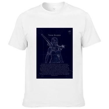 Imagem de Camiseta masculina Tomb Raider Lara Croft Planta Arte