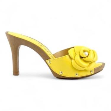 Imagem de Tamanco Tchocco Salto Alto Enfeite de Flor-Feminino