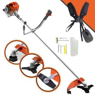 Imagem de Roçadeira Completa Tekna RL430ACNTK À Gasolina 2 Tempos 43cc 1,7HP 9.000rpm 3 Opções de Corte Com Lâmina Facão + Lâmina 3 Pontas + Carretel de Nylon