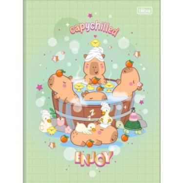 Imagem de Caderno Brochura Capa Dura Universitário 80 Folhas Capyclub TILIBRA Es