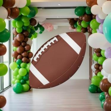 Imagem de Moukeren Faixa de futebol de 199 cm, decoração de festa, grande, tema esportivo, cenário de festa para tema esportivo, decoração de aniversário, suprimentos para fotos