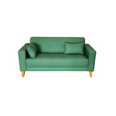 Imagem de Sofá  Gianni Tecido Acquablock Pé Trapézio Claro  140cm - 4R Estofados