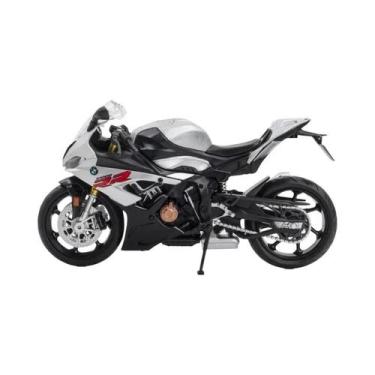 Imagem de Modelo De Brinquedo De Motocicleta BMW S1000RR Em Escala 1:12 Com Pneu