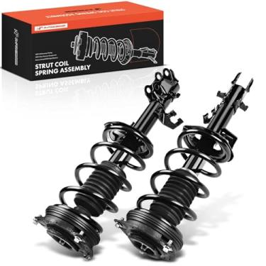 Imagem de A-Premium Par de 2 suportes de suspensão dianteiros completos e conjunto de mola de bobina compatível com Nissan Versa 2007 2008 2009 2010 2011 2012 Replace# 172352 172351