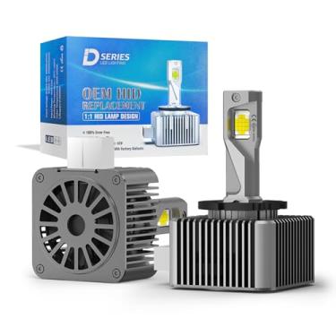 Imagem de Lâmpada LED D3S Branco Frio - Lâmpada D3S 6500K 35W Substituição OEM Não Destrutiva - de Farol LED Sem Erro Canbus, Alto e Baixo Feixe, Plug and Play, Pacote com 2 Unidades
