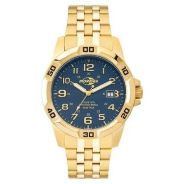 Imagem de Relógio Mormaii Masculino Steel Basic Dourado - MO2317AE/1A-Masculino