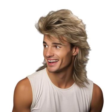 Imagem de Acessório de cabelo retrô elegante – Cabelo curto fofo, 25,4 cm, ouro escuro, material de seda de alta temperatura, perfeito para bailes de máscaras, eventos temáticos e uso diário